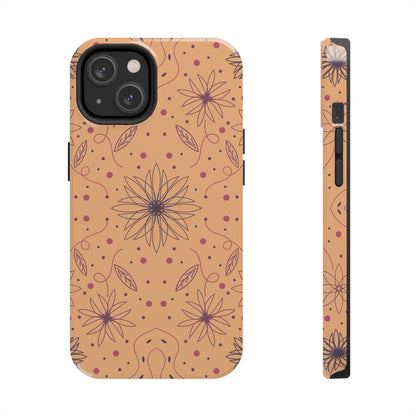 Seamless pattern geometry graphic for textile wrapping cover floor fabric Tough Phone Cases iPhone 14