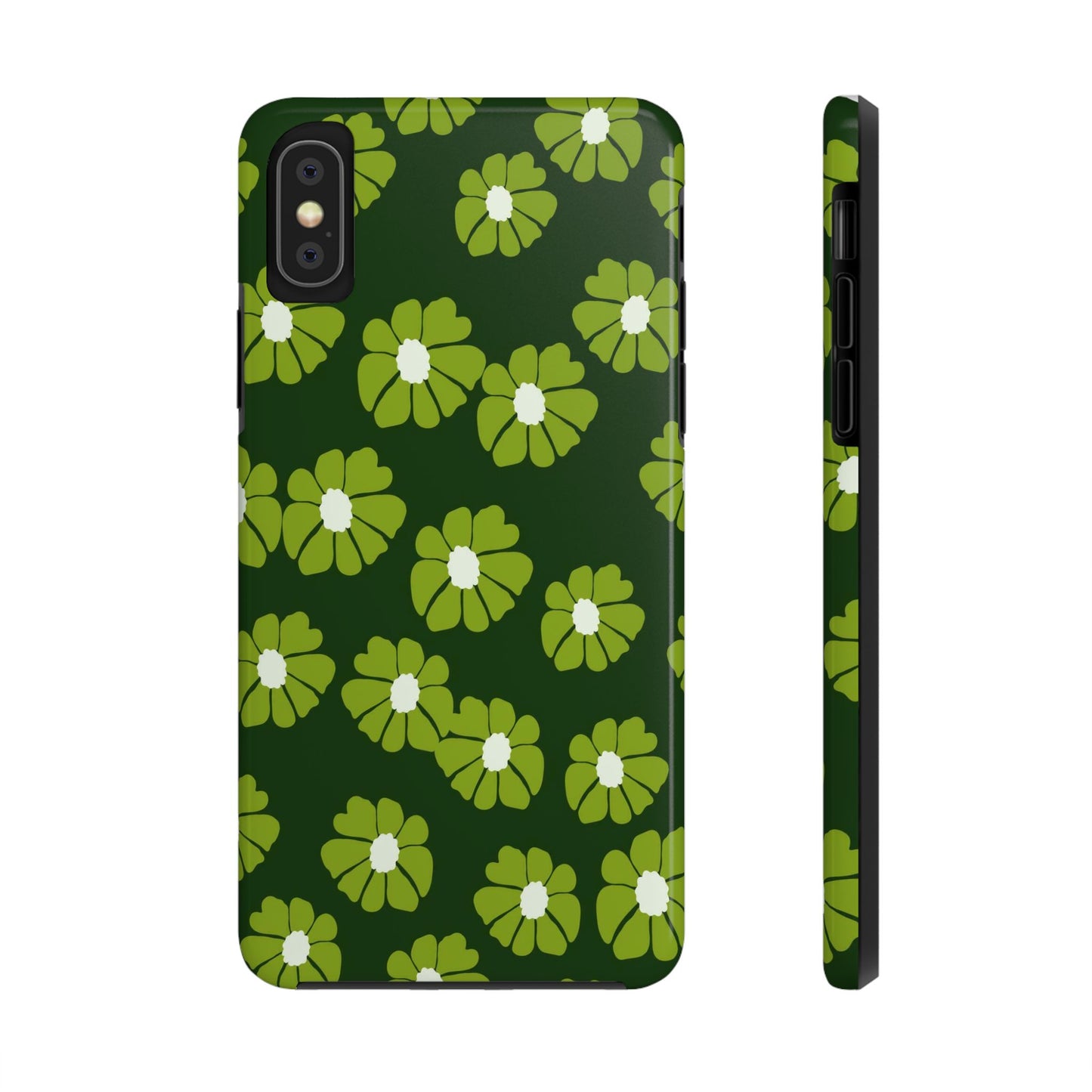 Retro groovy flowers seamless pattern Tough Phone Cases iPhone X