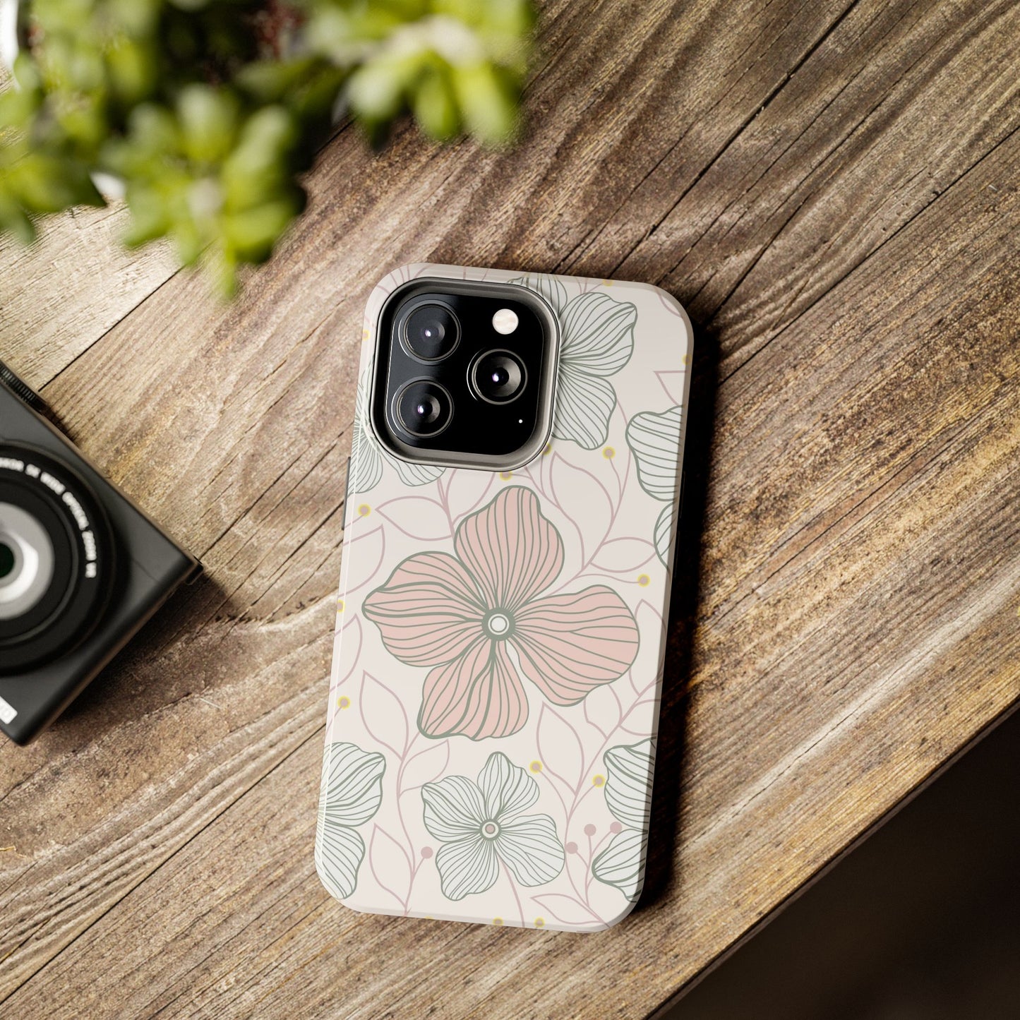 Florals seamless pattern Tough Phone Cases