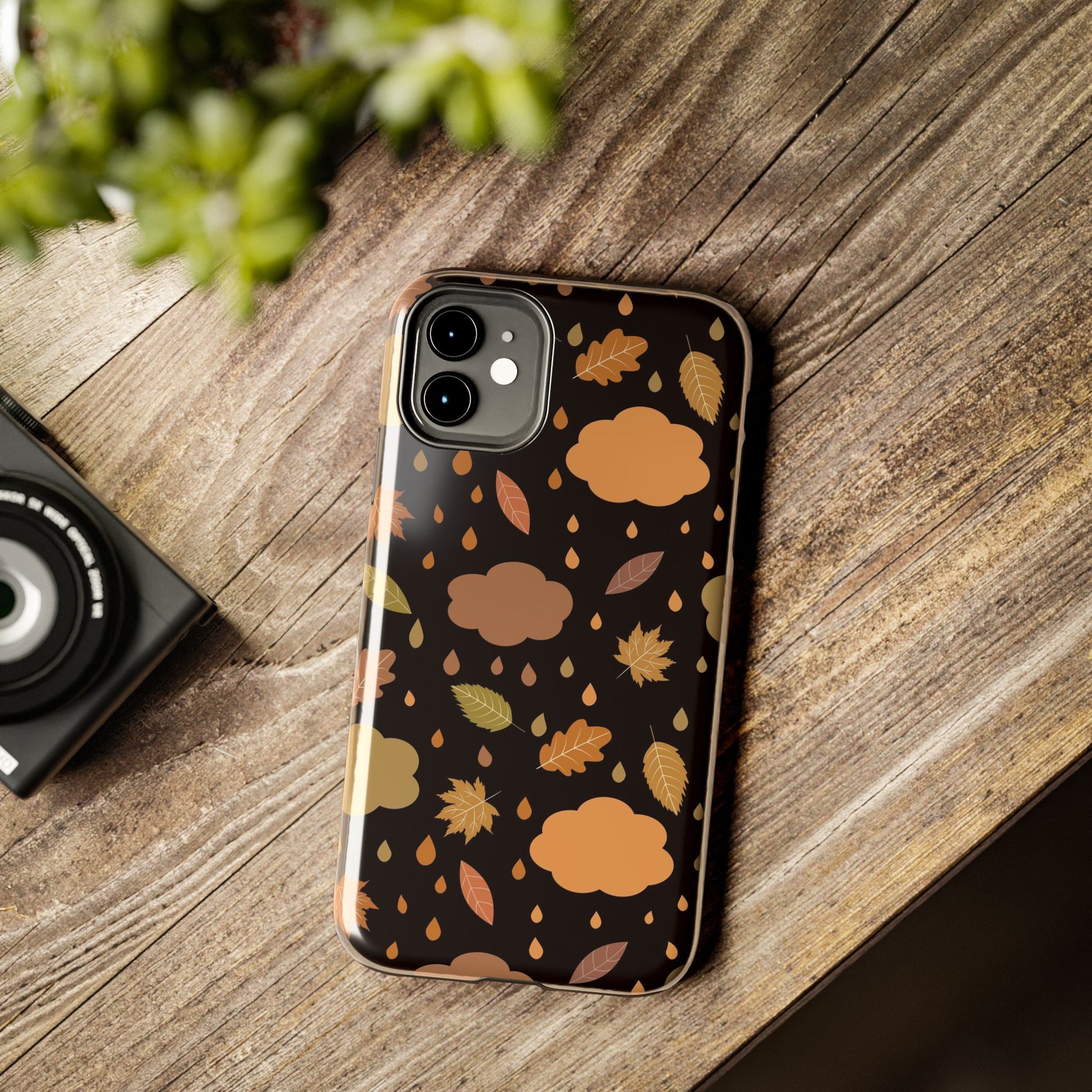 Autumn seamless pattern with clouds Tough Phone Cases