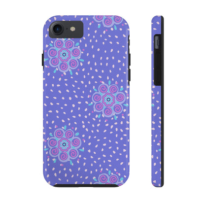 Abstract ethnic bud flower seamless pattern Tough Phone Cases iPhone 7, iPhone 8, iPhone SE