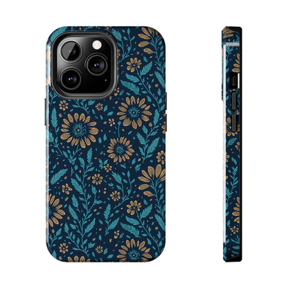 Flower Pattern Design Tough Phone Cases iPhone 13 Pro