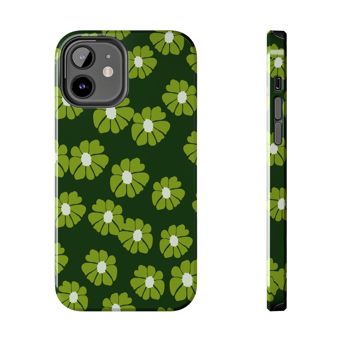 Retro groovy flowers seamless pattern Tough Phone Cases iPhone 12