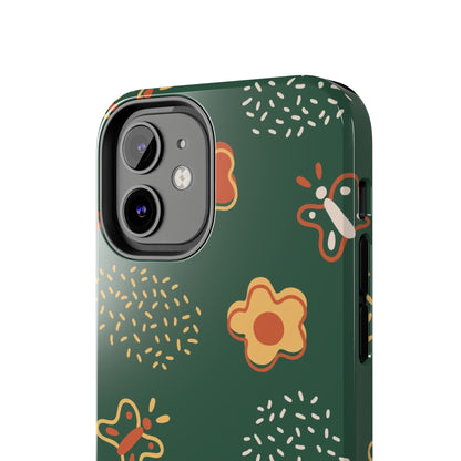 Seamless pattern with flowers and butterflies Tough Phone Cases