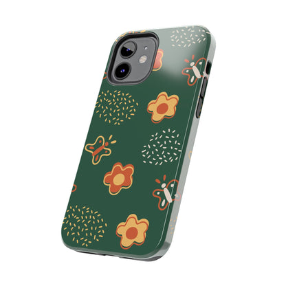 Seamless pattern with flowers and butterflies Tough Phone Cases