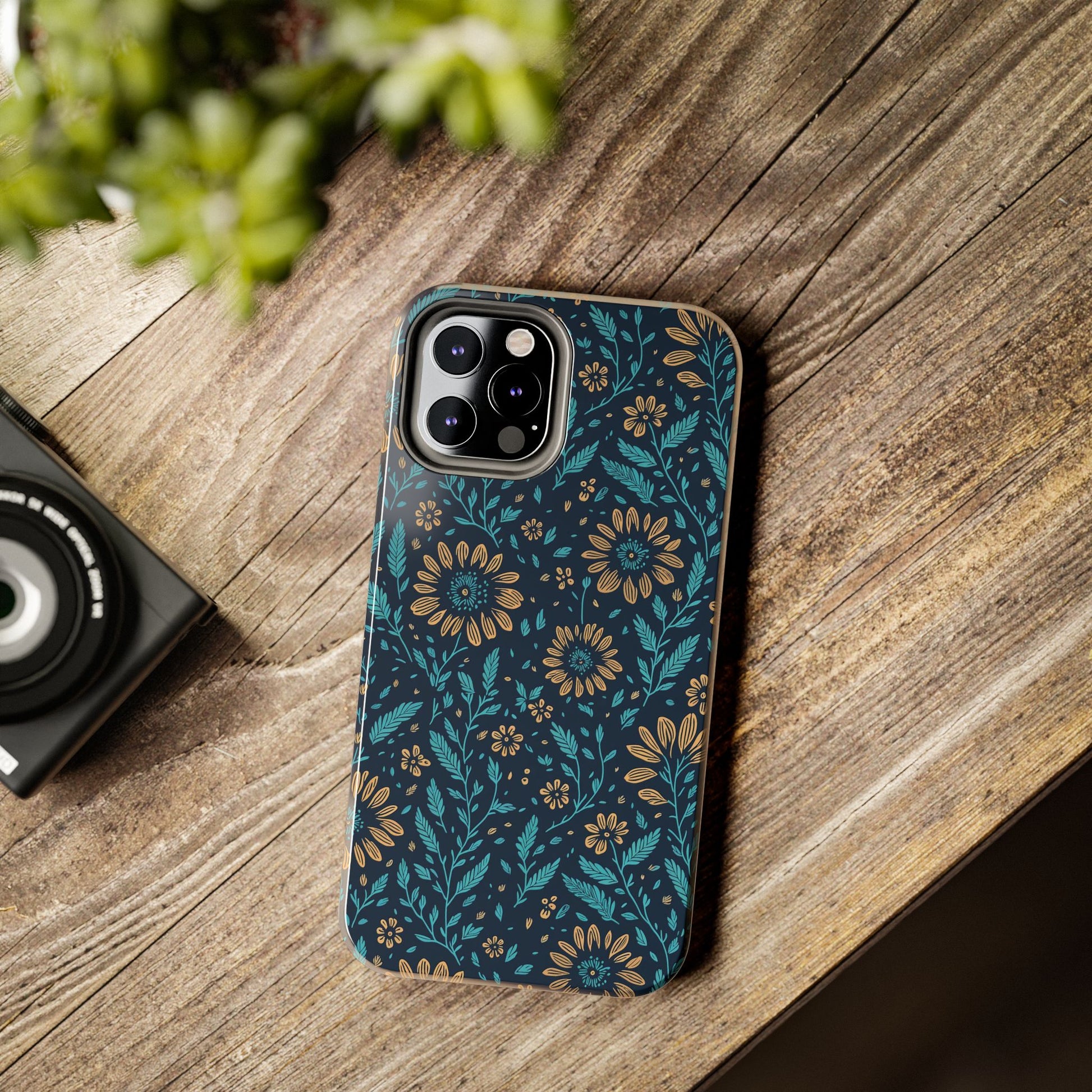 Flower Pattern Design Tough Phone Cases