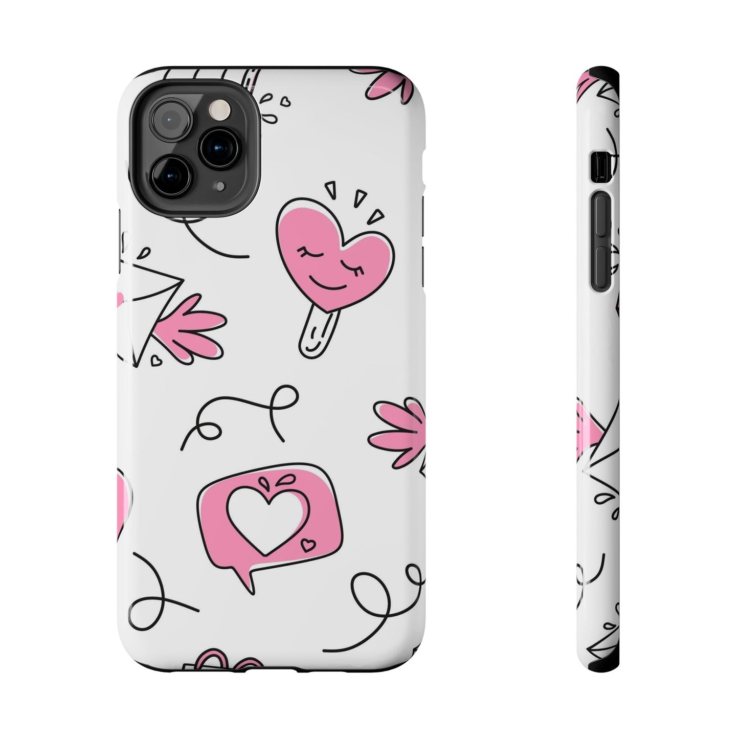 Seamless pattern of valentines calendars Tough Phone Cases iPhone 11 Pro Max