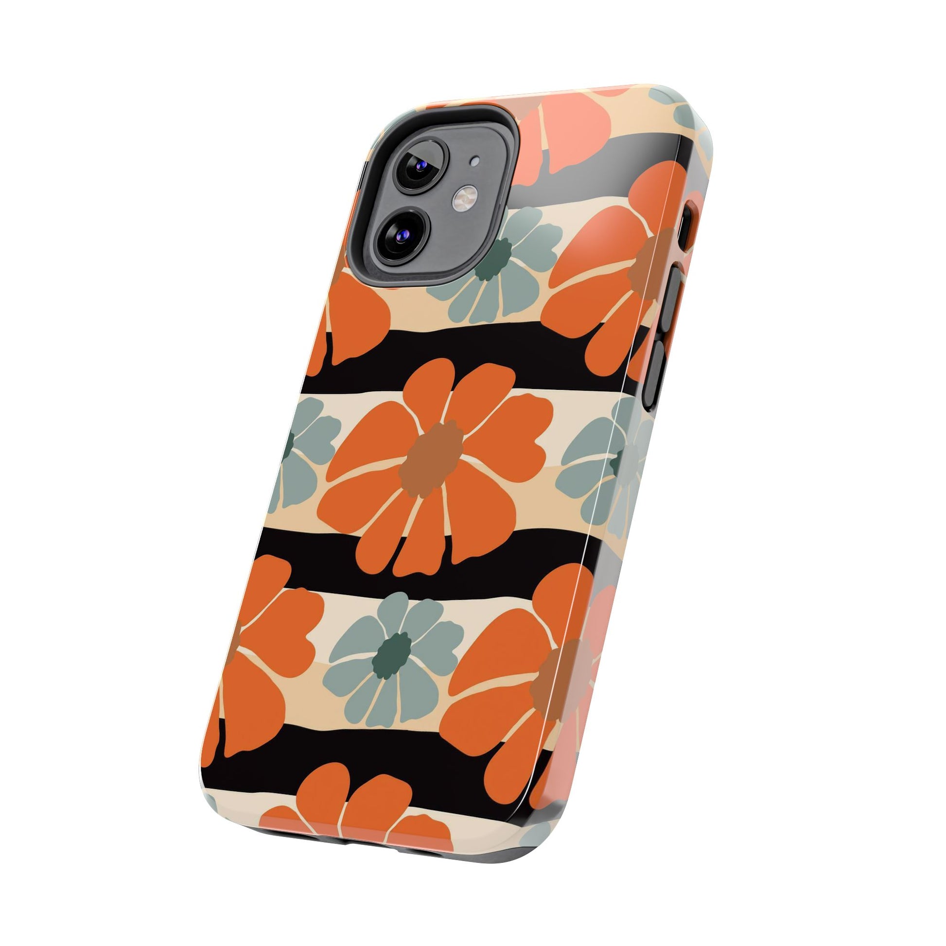 Retro groovy flowers seamless pattern Tough Phone Cases