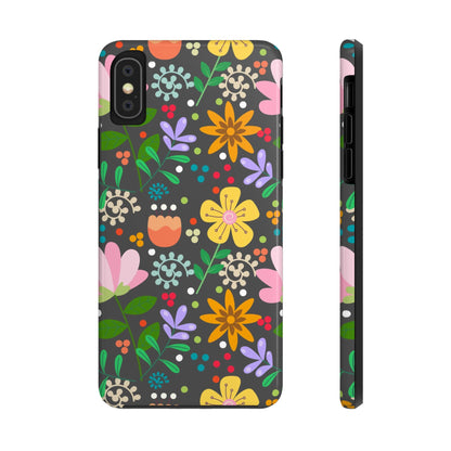 Abstract floral seamless pattern Tough Phone Cases iPhone X