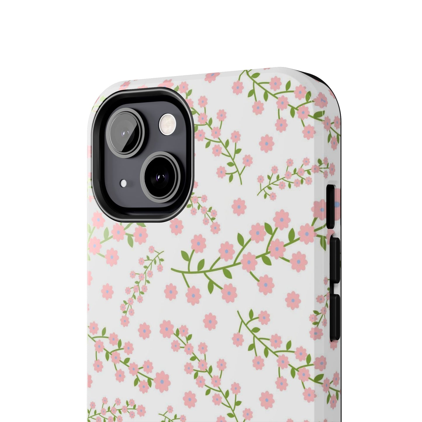 Seamless pattern green branches with blooming Tough Phone Cases