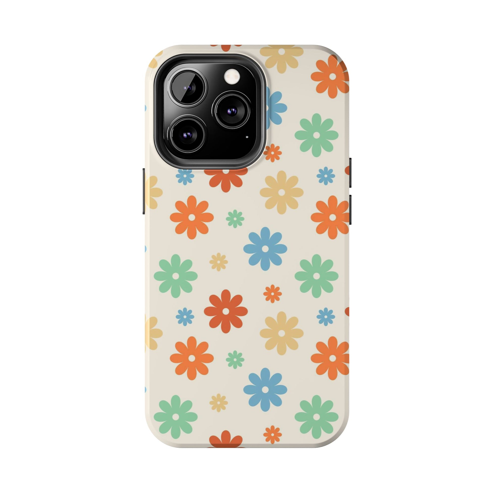 Retro groovy daisy seamless pattern Tough Phone Cases