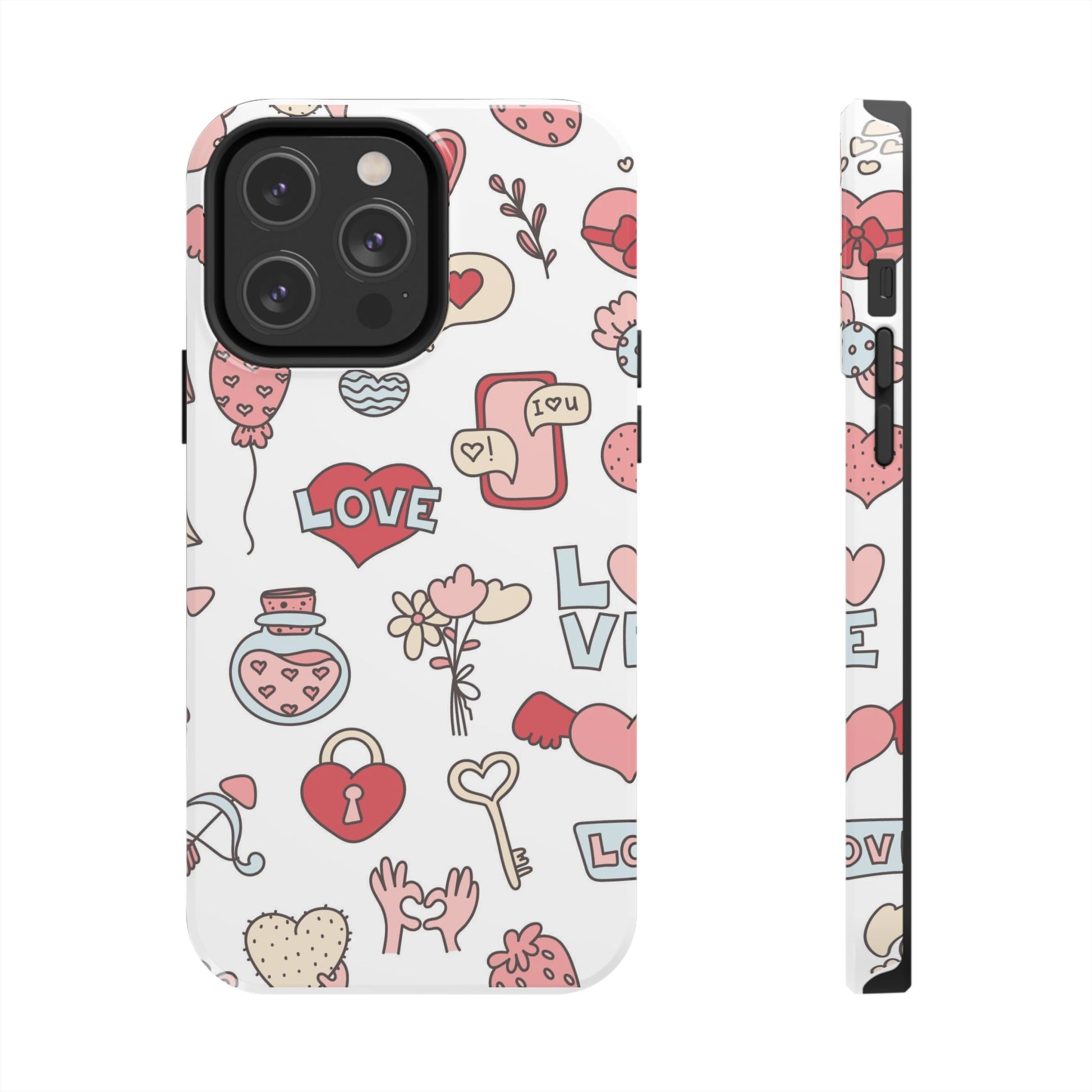 Romantic seamless pattern Tough Phone Cases iPhone 14 Pro Max