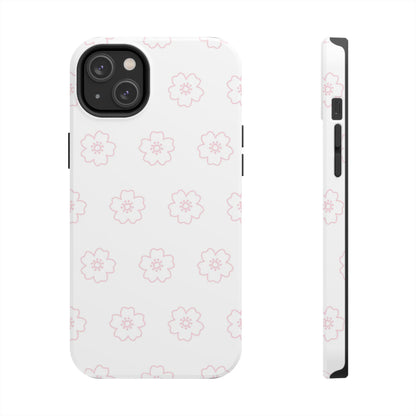 Cherry blossom seamless pattern Tough Phone Cases iPhone 14 Plus