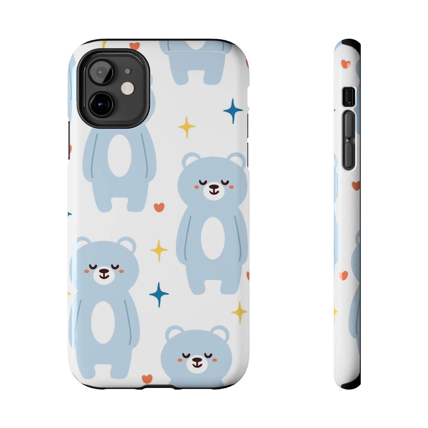 seamless pattern cute happy bear Tough Phone Cases iPhone 11