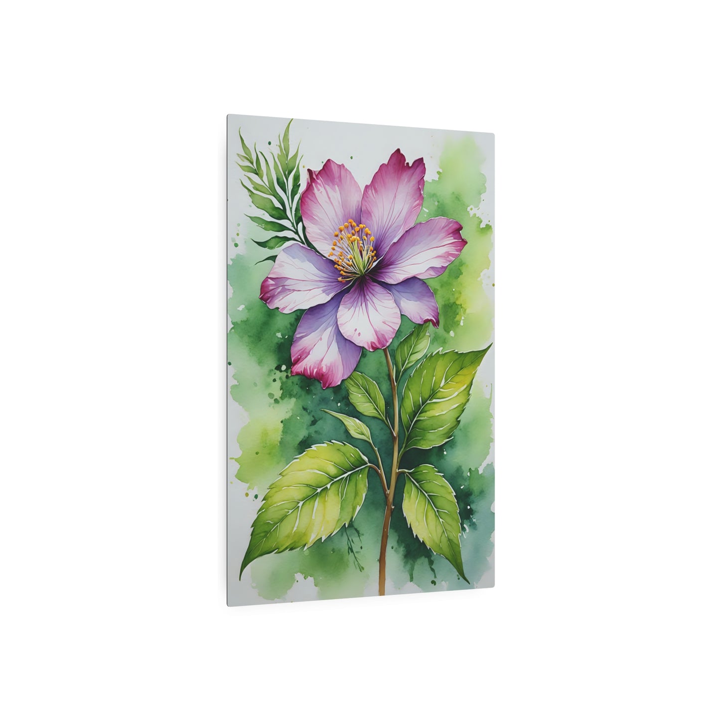 Blossoming Serenity Metal Art Sign