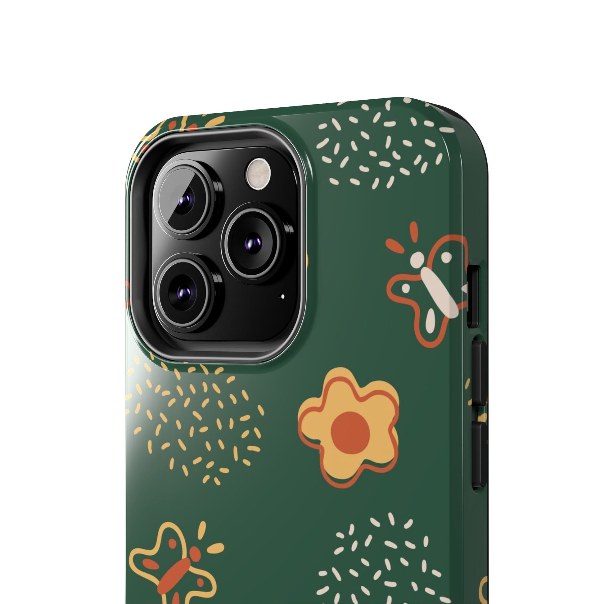 Seamless pattern with flowers and butterflies Tough Phone Cases