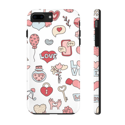 Romantic seamless pattern Tough Phone Cases iPhone 7 Plus, iPhone 8 Plus