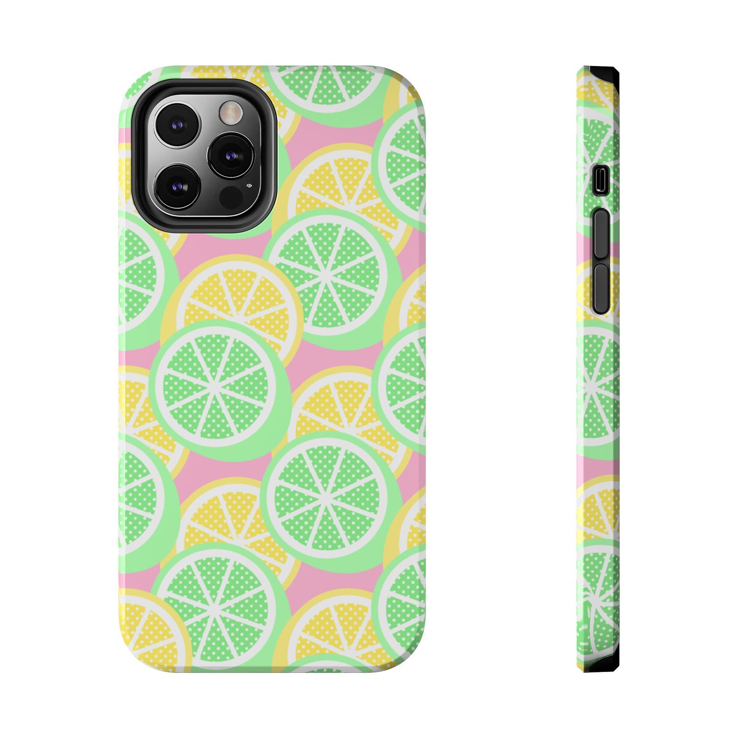 Lemon And Lime Pop Seamless Pattern Tough Phone Cases iPhone 12 Pro