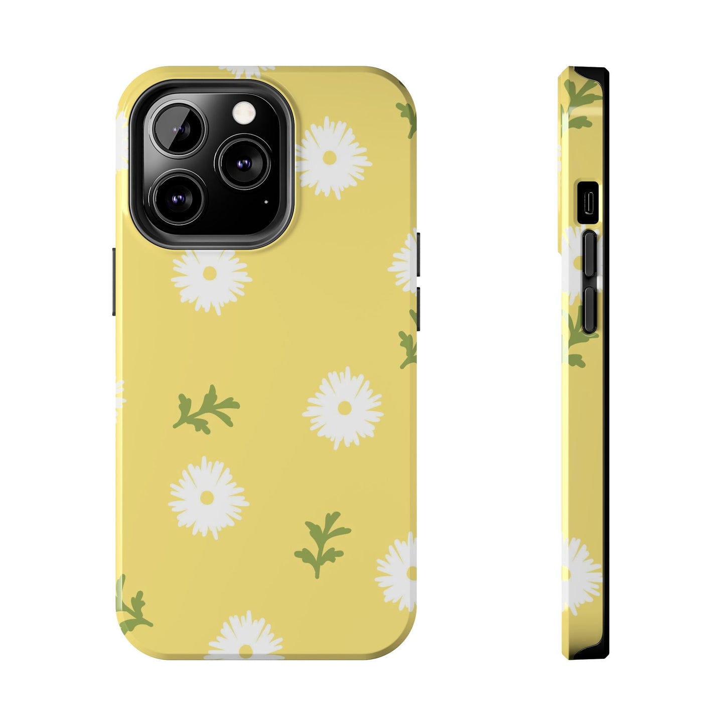 seamless doodle hand drawing daisy flower Tough Phone Cases iPhone 13 Pro