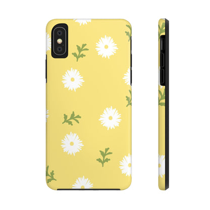 seamless doodle hand drawing daisy flower Tough Phone Cases iPhone X