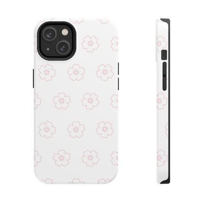 Cherry blossom seamless pattern Tough Phone Cases iPhone 14