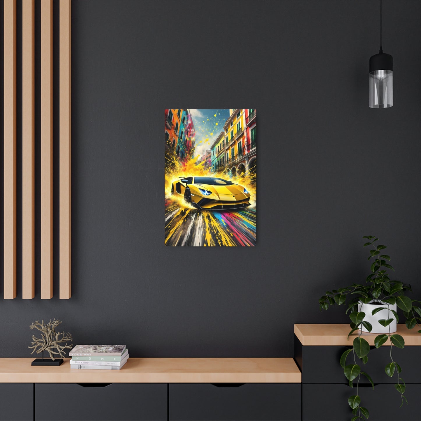 Lamborghini: The Thrill of Vibrant Velocity Metal Art Sign