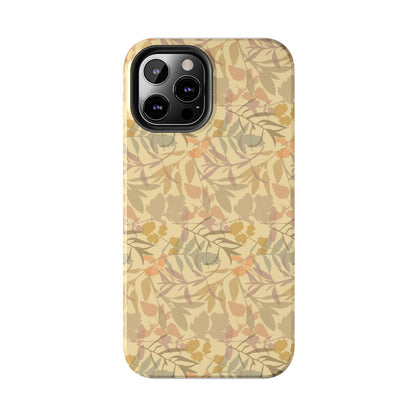 Boho Plants Leafs Pattern Tough Phone Cases