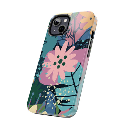 Contemporary collage design Tough Phone Cases