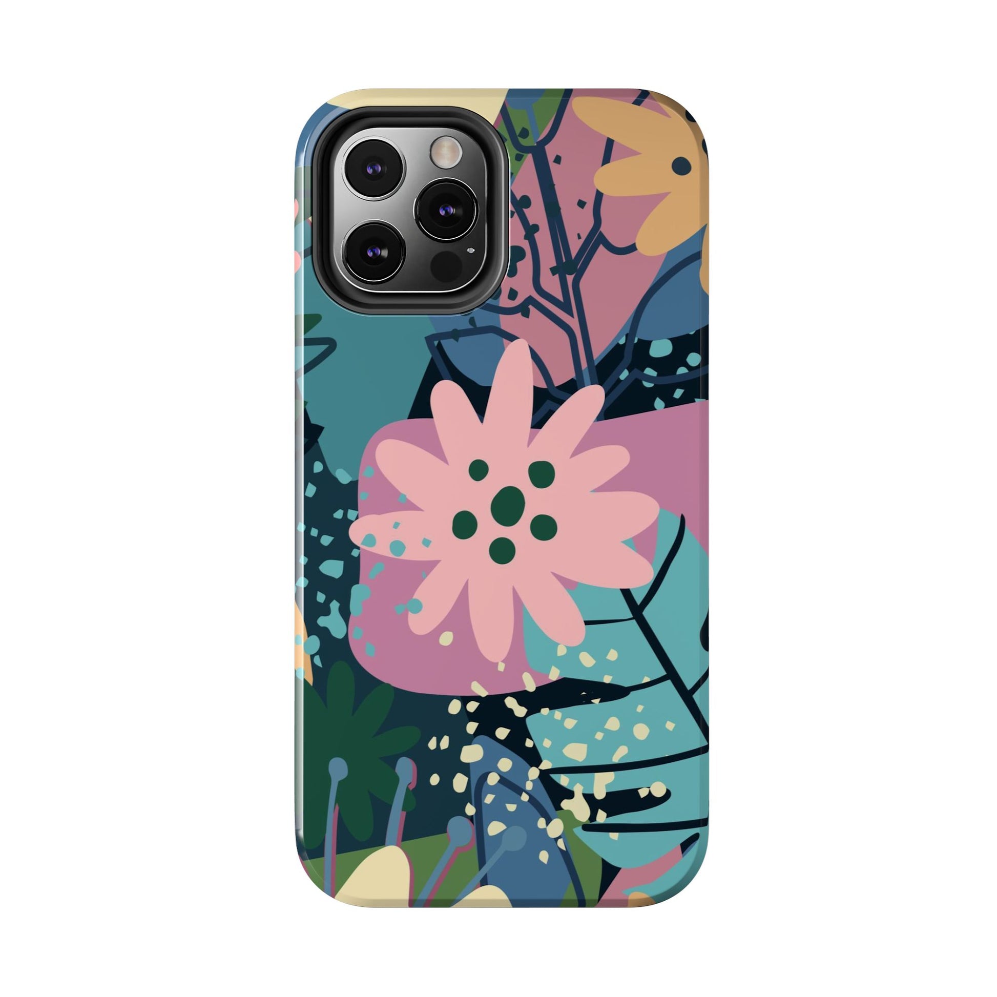 Contemporary collage design Tough Phone Cases