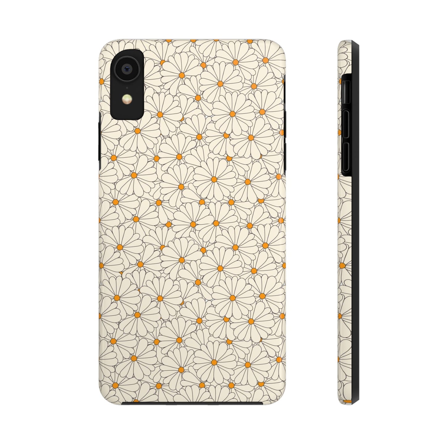 Seamless groovy daisy pattern Tough Phone Cases iPhone XR