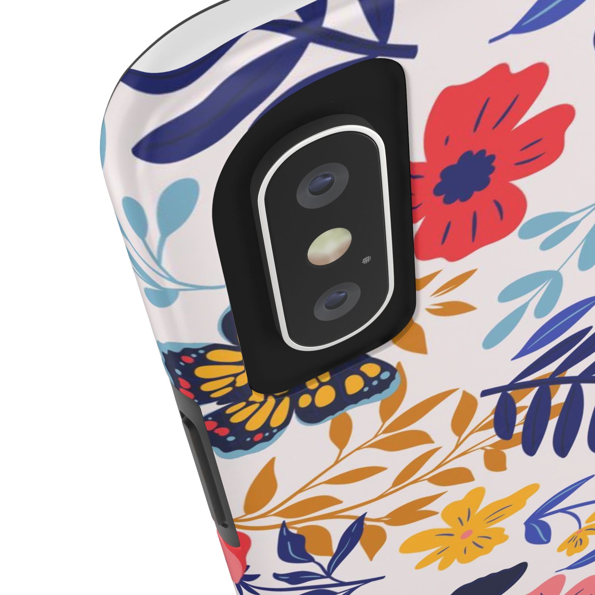 Seamless pattern with butterflies and flowers Tough Phone Cases