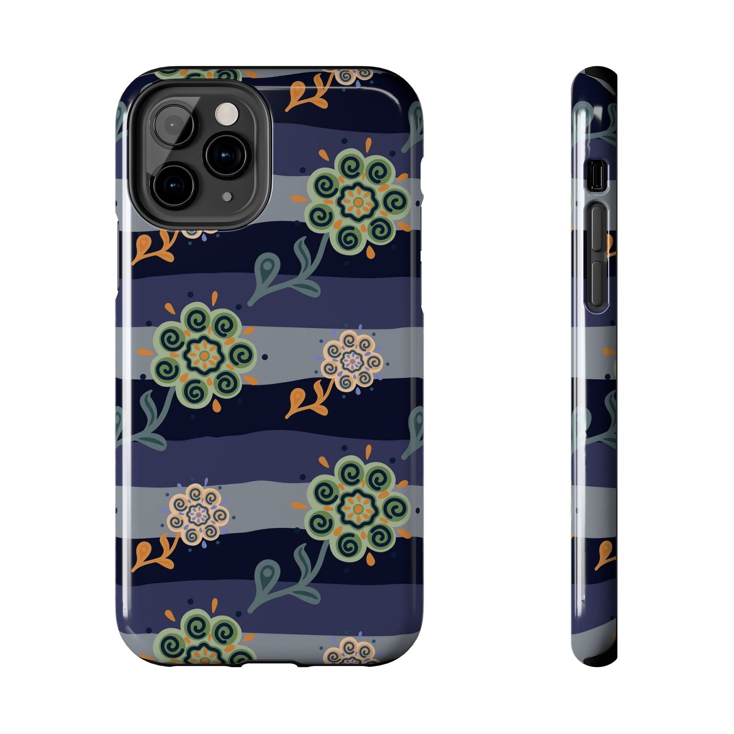 Abstract ethnic flower seamless pattern Tough Phone Cases iPhone 11 Pro