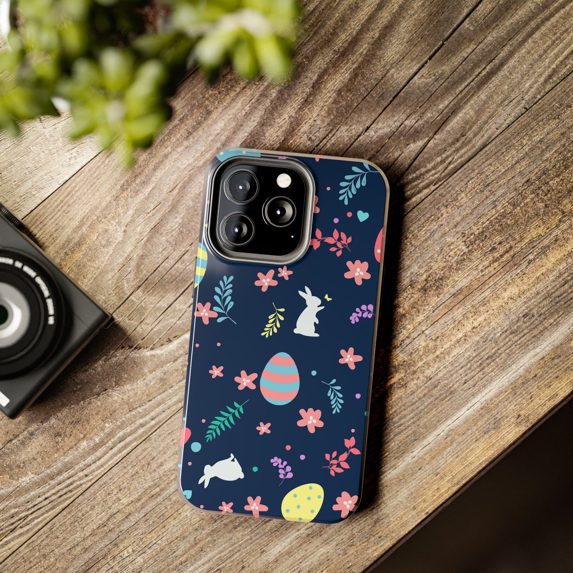 Cute hand drawn Easter seamless pattern Tough Phone Cases