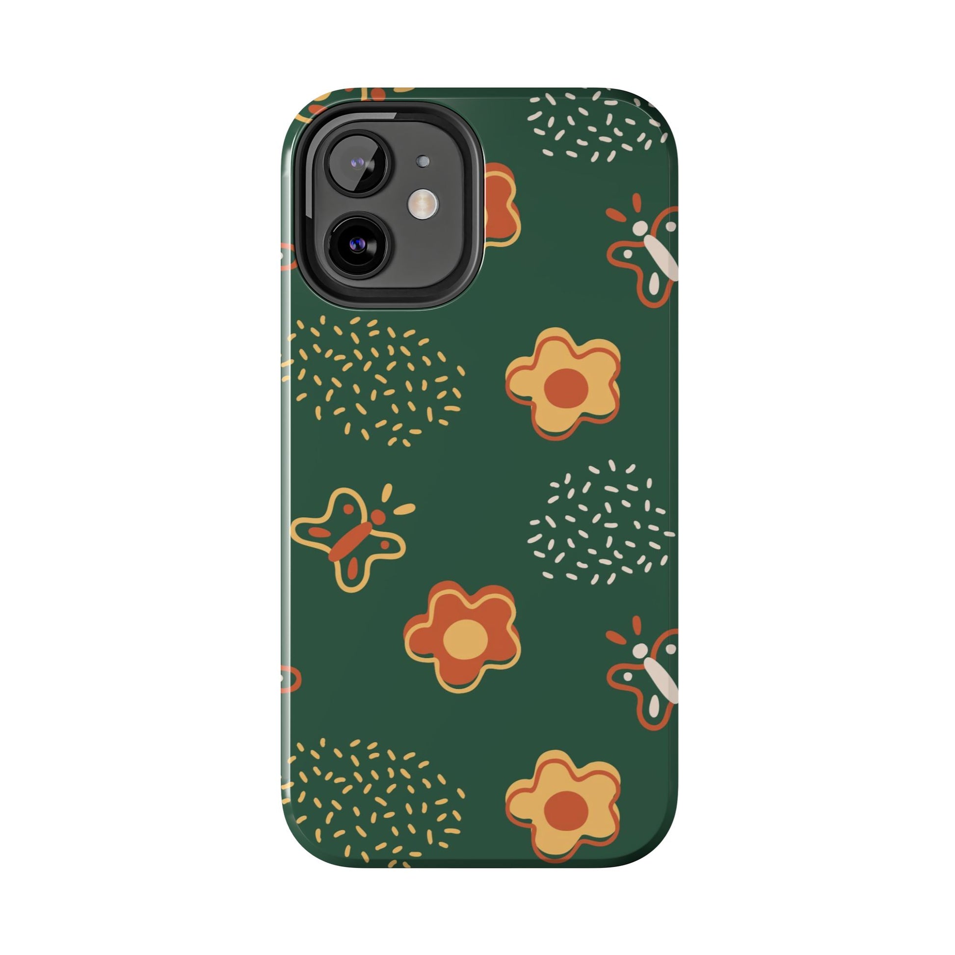 Seamless pattern with flowers and butterflies Tough Phone Cases