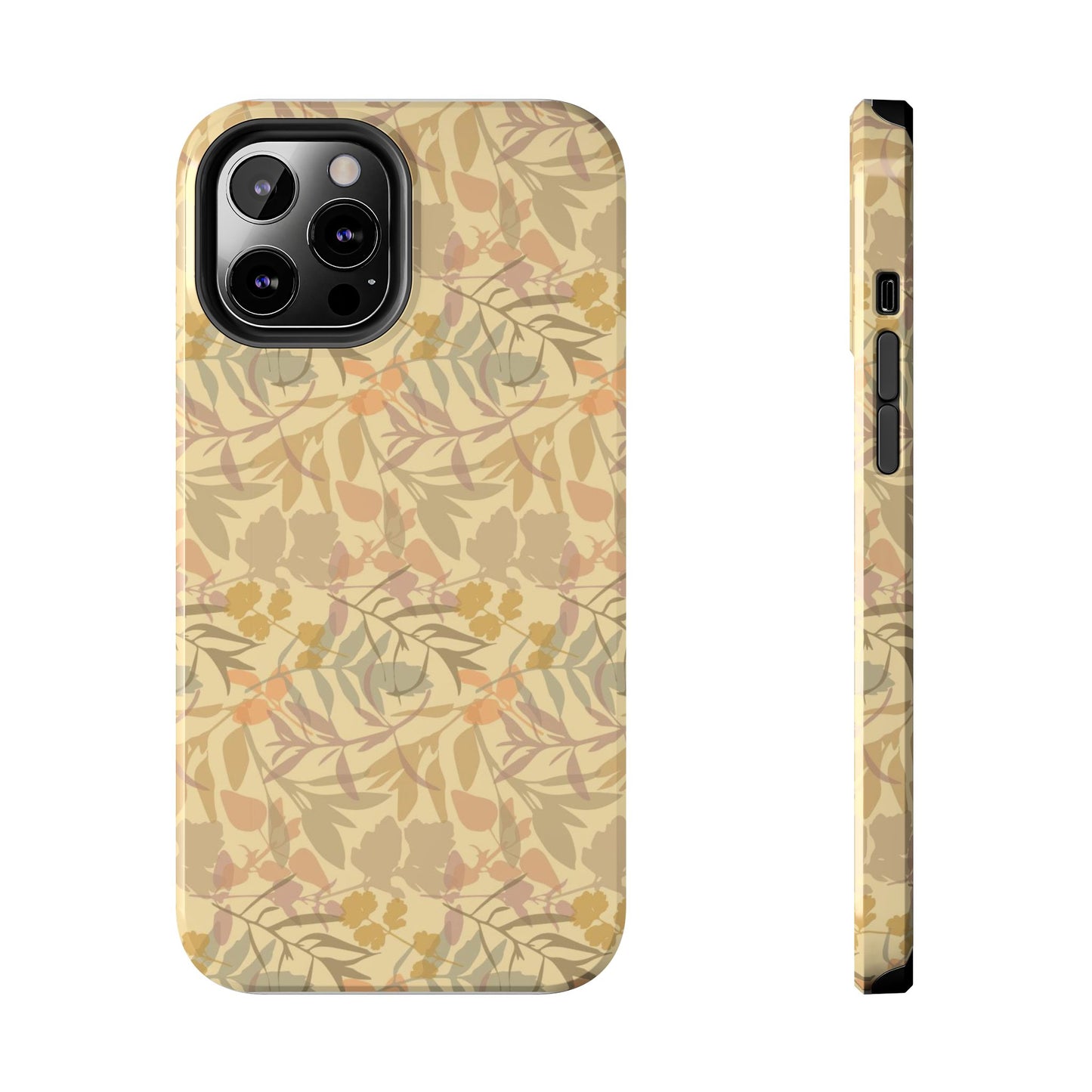 Boho Plants Leafs Pattern Tough Phone Cases iPhone 12 Pro Max