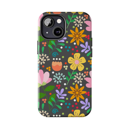 Abstract floral seamless pattern Tough Phone Cases