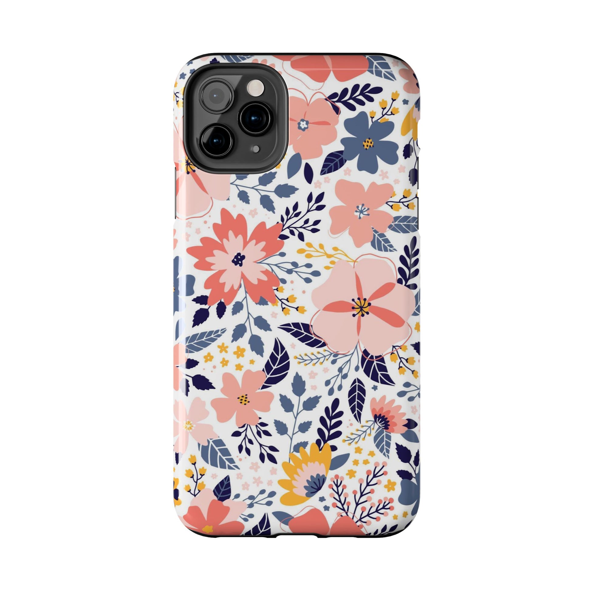 seamless pattern with abstract flowers Tough Phone Cases