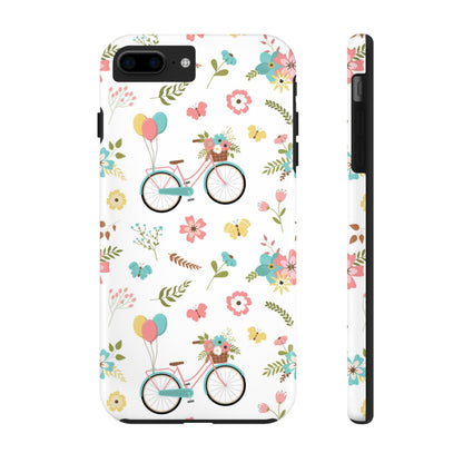 Floral spring romantic pattern with flower bouquets Tough Phone Cases iPhone 7 Plus, iPhone 8 Plus