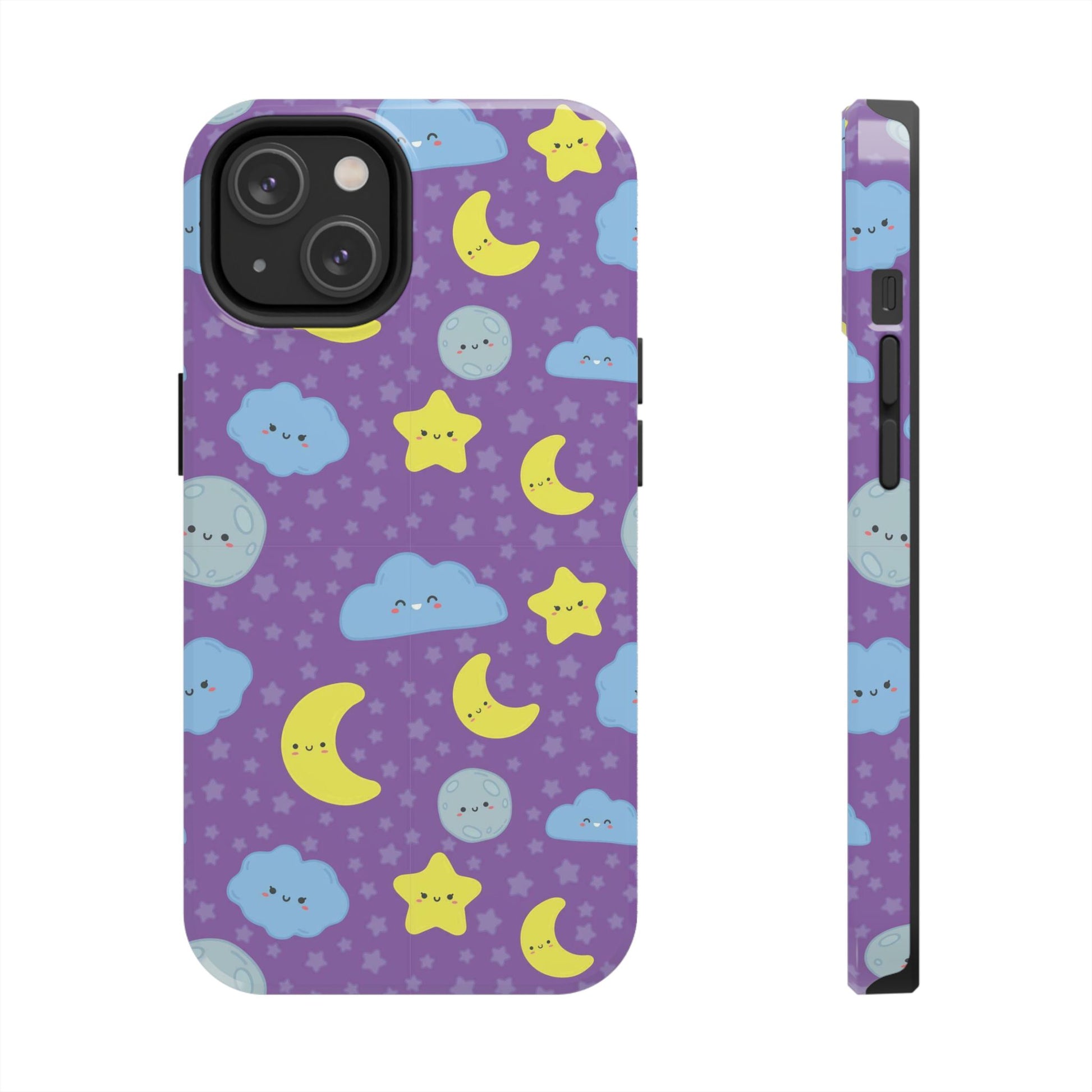 Night sky seamless pattern Tough Phone Cases iPhone 14