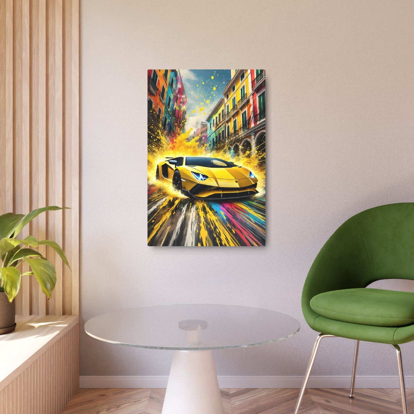 Lamborghini: The Thrill of Vibrant Velocity Metal Art Sign