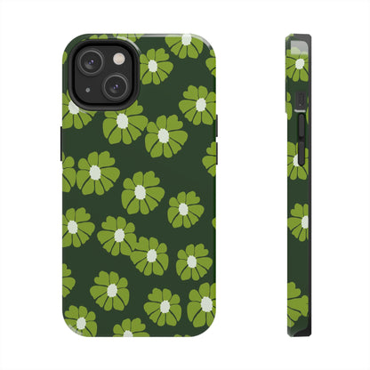 Retro groovy flowers seamless pattern Tough Phone Cases iPhone 14