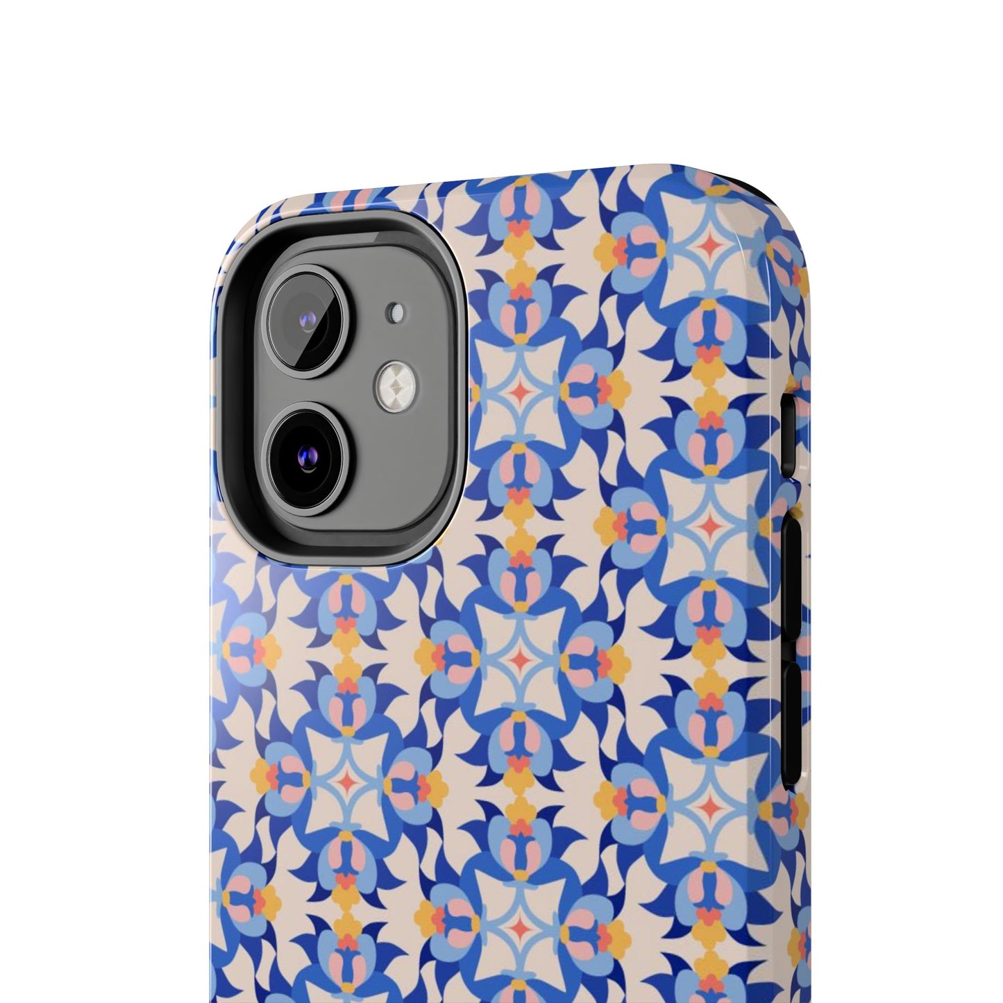 Floral Tile Pattern Tough Phone Cases