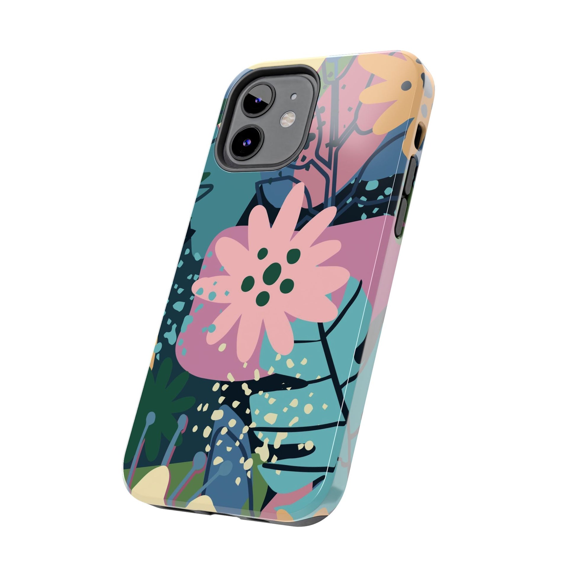 Contemporary collage design Tough Phone Cases