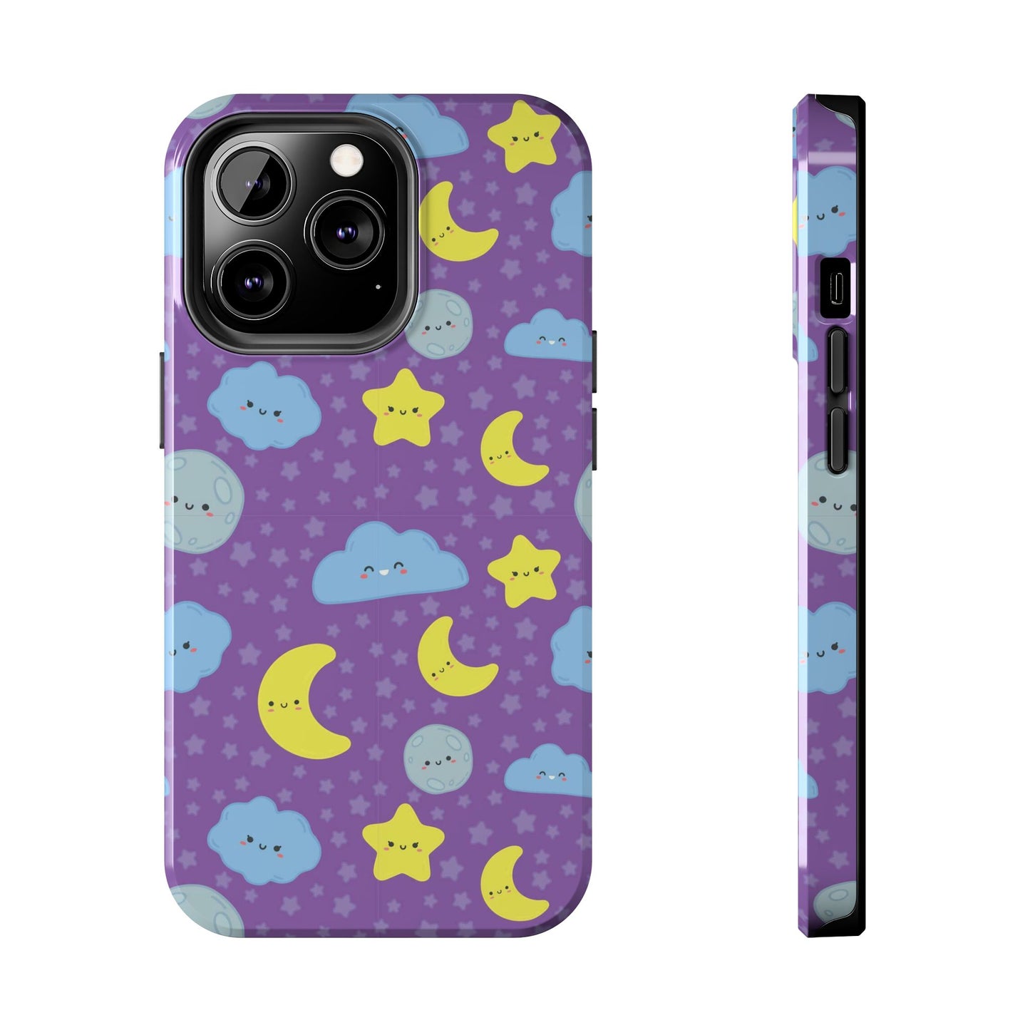 Night sky seamless pattern Tough Phone Cases iPhone 13 Pro