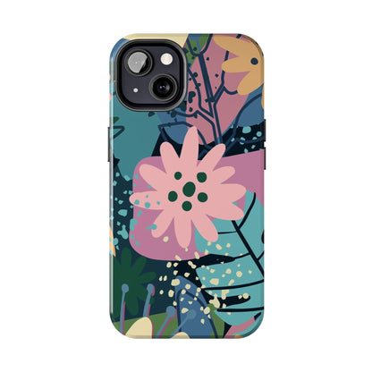 Contemporary collage design Tough Phone Cases