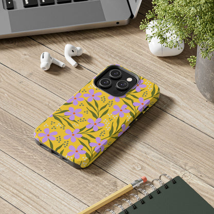 Folk art floral seamless pattern Tough Phone Cases