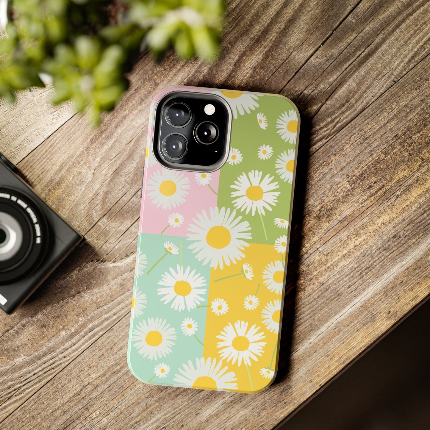 4 colors set of dandelion seamless pattern Tough Phone Cases