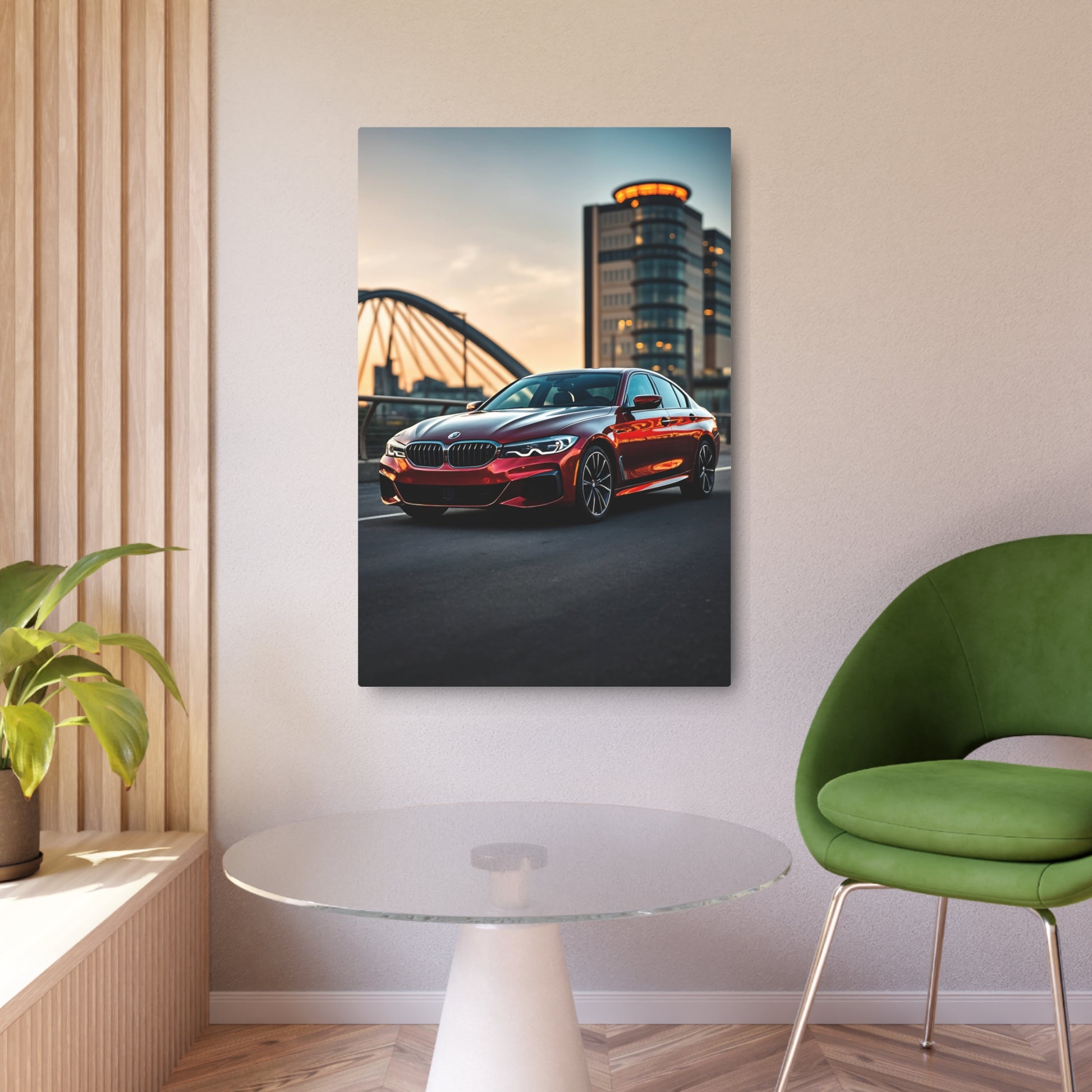 Elegance on Wheels: The BMW 5 Series metal sign