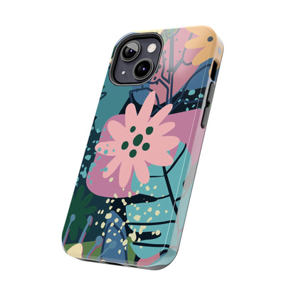 Contemporary collage design Tough Phone Cases