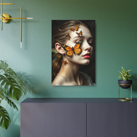 Stunning Butterfly Metal Sign – Embrace Nature's Artistry for Home Décor 20″ x 30″ (Vertical) 0.12''